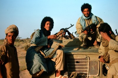 Polisario fighters in Western Sahara (file photo): The Polisario Front has joined the Sahrawi government in calling attention to what it calls the 