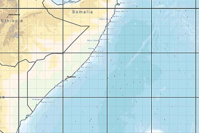 Somalia coastline.