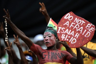 Ghana soccer fans.