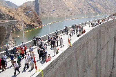 A hydro-power project on the Tekeze Dam.