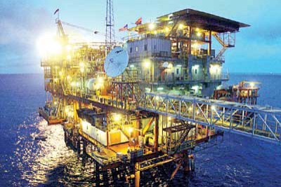 Nigerian oil rig.