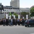Demonstrators Protest the Protection of Information Bill on 'Black Tuesday'