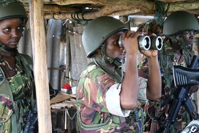 Kenyan soldiers (file photo).