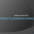Family Planning in Africa by the Numbers