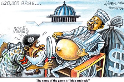 A cartoon on the recurrent troubles of Nigeria's oil industry.
