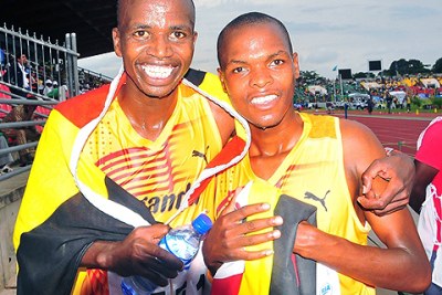 Benjamin Kiplaga, left.