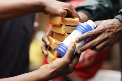 Washing hands with soap and bleach may help prevent the spread of Ebola (file photo).