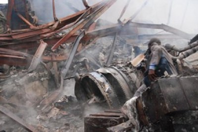 Dana plane crash site