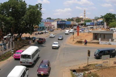 View east into Area 2 of Old Town Lilongwe, Malawi.
