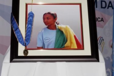 Journalist Reeyot Alemu, currently serving a five-year jail term in Ethiopia.