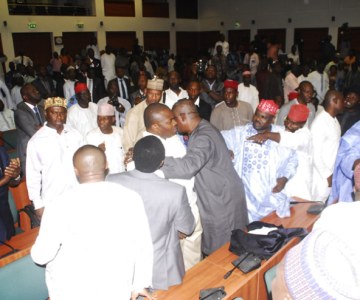 Nigerian Senators Exchange Blows