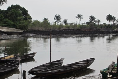 Boats in Bodo Creek (file photo).