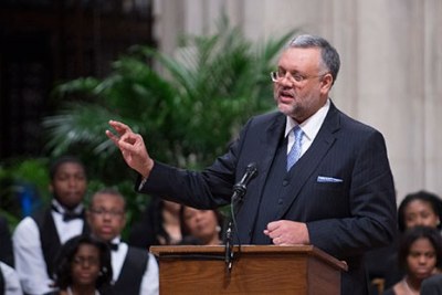 Ambassador Ebrahim Rasool speaking at the Nelson Mandela memorial service in Washington, D.C. (file photo).