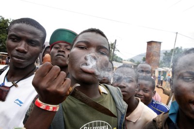 Anti Balaka fighters at Bangui (file photo).