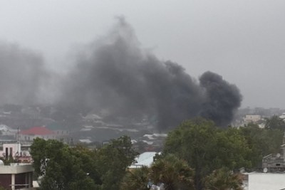 Distant image of an attack by Al Shabaab (file photo)