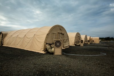 A 25-bed critical care hospital in Harbel, Liberia to treat health care and aid workers who fall ill to Ebola