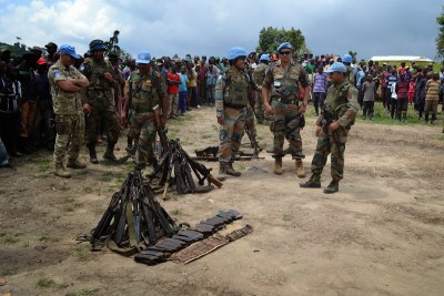 Cérémonie de reddition et désarmement volontaires des ex-combattants FDLR