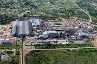 Aerial view of expanded Kenmare Resources processing plant.