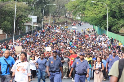 From the gates of Wits to the streets of Braamfontein, from Park Town to Luthuli house, from Solomon Mahlangu House (Senate House) to the Union Buildings. In 10 incredible days, tertiary students across the country launched a dynamic campaign reminiscent of the mass struggles against apartheid. This time their cause was the issue of access to university education (file photo).
