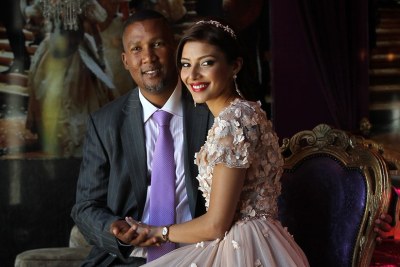 Mandla Mandela and his wife Rabia Clarke.