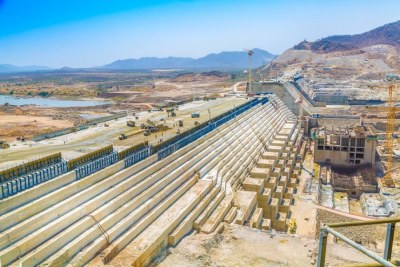 Grand Ethiopian Renaissance Dam under construction (file photo).