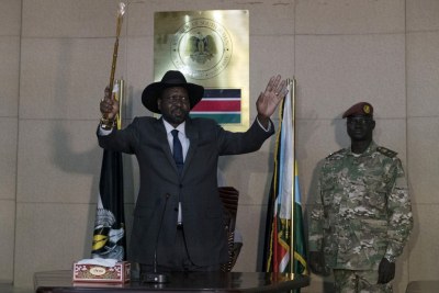 South Sudan leader Salva Kiir Mayardit.