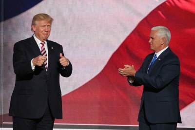 Donald Trump et son vice-président Mike Pence.