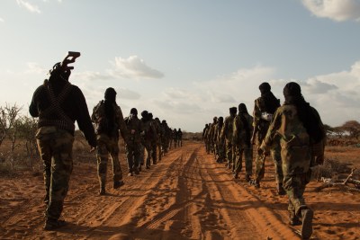 Al-Shabaab fighters (file photo).