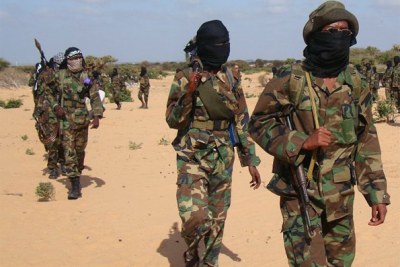 Al-Shabaab fighters (file photo).
