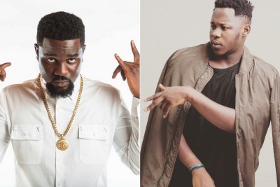 Rappers Sarkodie and Medikal.