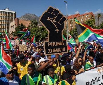 South Africans March Against Zuma