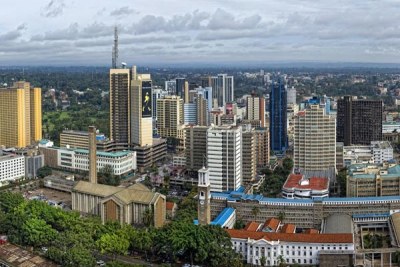An overview of Nairobi CBD.