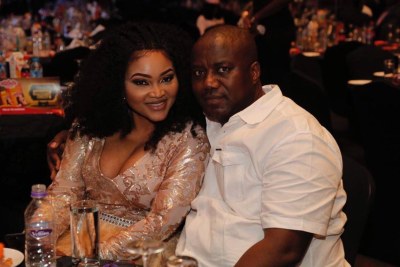 Mercy Aigbe and husband.