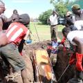 Drama as body exhumed in Kenyan village - PHOTOS