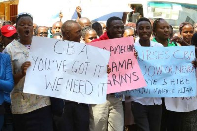 Nurses strike over salary agreement (file photo).