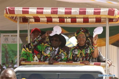 President Robert Mugabe and First Lady Grace Mugabe (file photo).