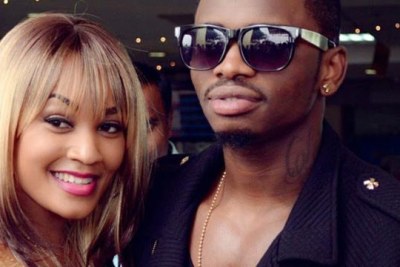 Bongo flava heart-throb Diamond Platnumz and the mother of his two children Zari Hassan pose for a photo.