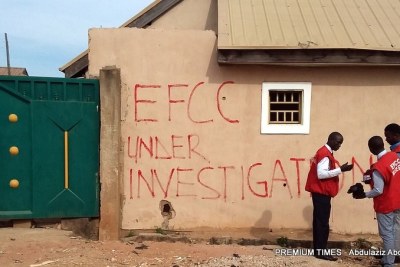EFCC seals off properties (file photo).