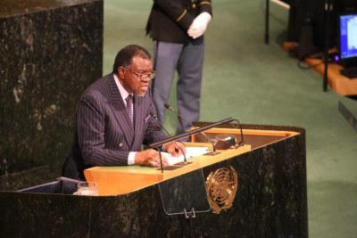 President Hage Geingob (file photo).