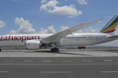 Ethiopian Airlines' Boeing 878-9 Dreamliner.