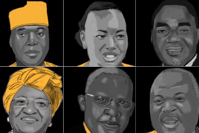 Nigerian Senate President Bukola Saraki, former Kenyan minister Sally Kosgei, Zambian opposition leader Hakainde Hichilema, Liberian President Ellen Johnson Sirleaf, Uganda's Foreign Affairs Minister Sam Kutesa and the brother of former Ghanaian president John Mahama, Ibrahim.