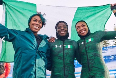 The Nigeria women's bobsleigh trio of Seun Adigun and brakemen Ngozi Onwumere and Akuoma Omeoga, qualified as the first Nigerians to compete at the Winter Olympics in 2018.