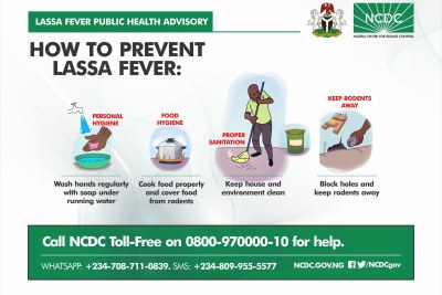 Lassa fever public health advisory (file photo).