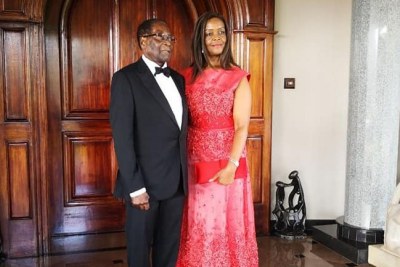 Former president Robert Mugabe and his wife Grace Mugabe (file photo).