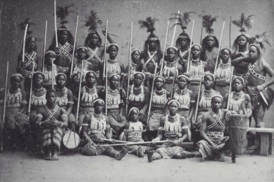 A troop of Dahomey Amazons