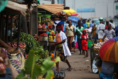 Market in Lagos, Nigeria.