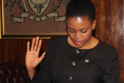 Bogolo Kenewendo is the new Investment, Trade and Industry minister.