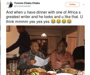 The Yvonne Chaka Chaka and Ngugi wa Thiongo's Photo That's Puzzling Tweeps