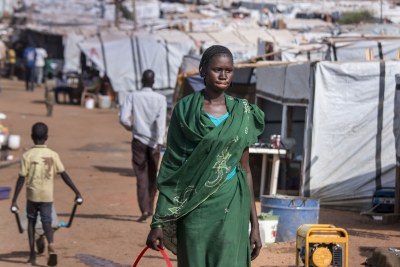 Internally displaced person camp in Juba (file photo)