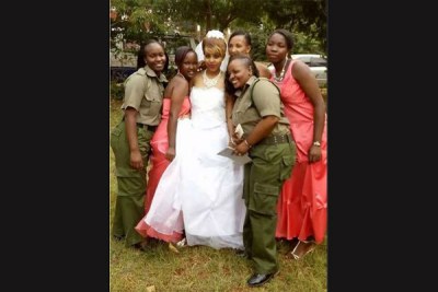 Ruth Kamande (in wedding dress) shot to infamy in October 2015, when she was charged with the murder of her boyfriend. She has now been convicted.